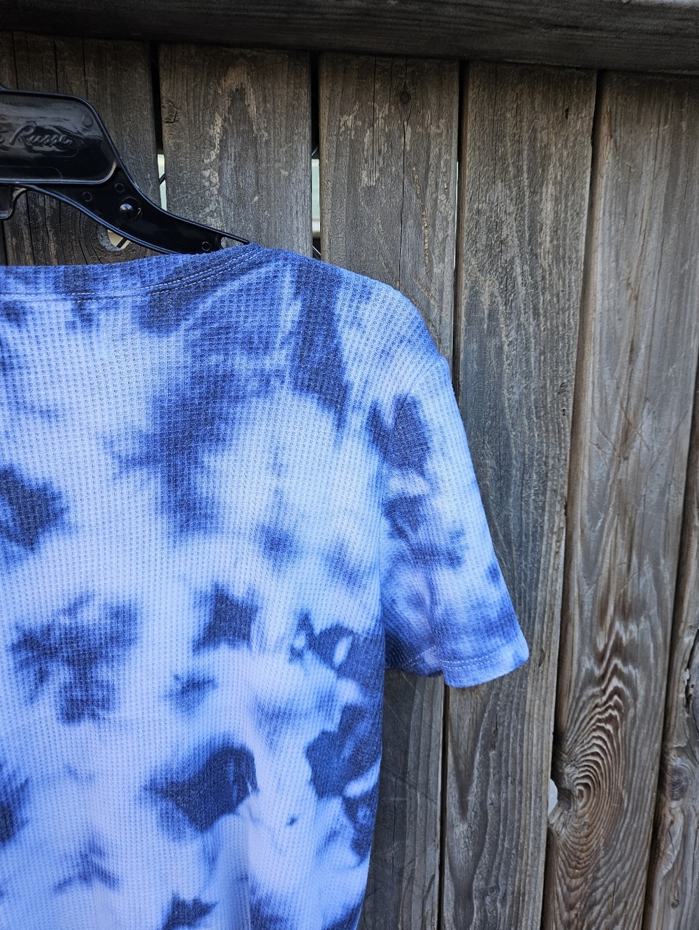 Hollister Blue Tie-Dye Waffle Short Sleeve Tee Size L - Picture 16 of 16